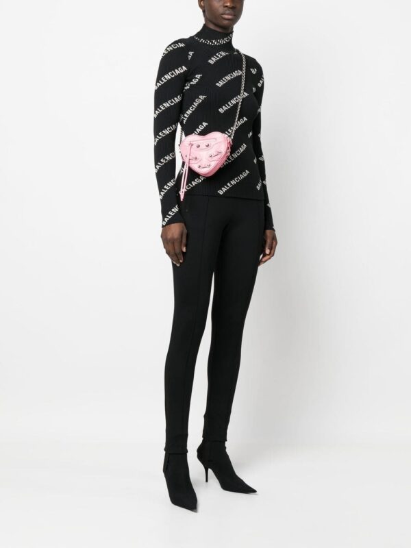 Balenciaga mini Le Cagole Heart leather crossbody bag - Image 2