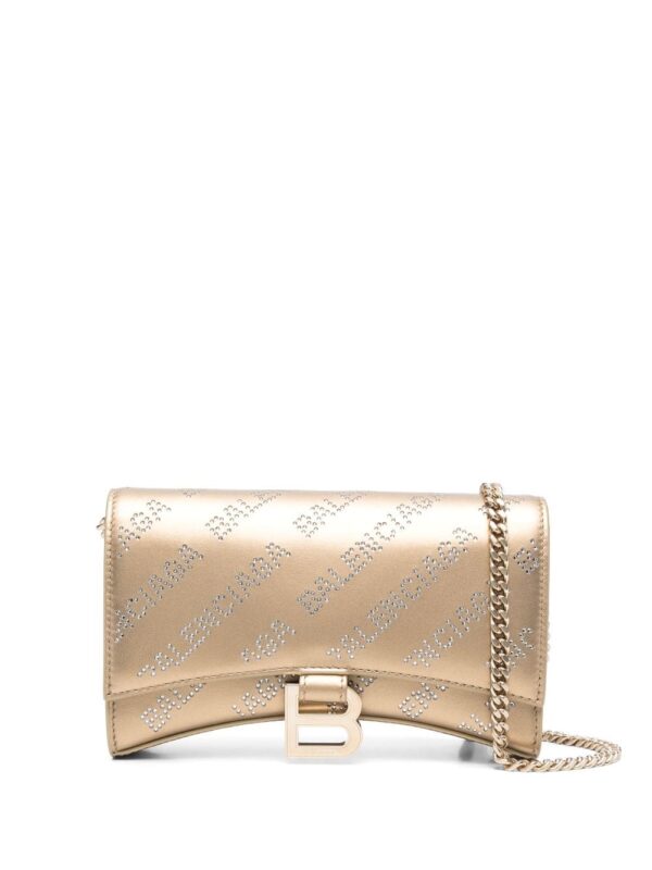 Balenciaga Hourglass rhinestone crossbody bag