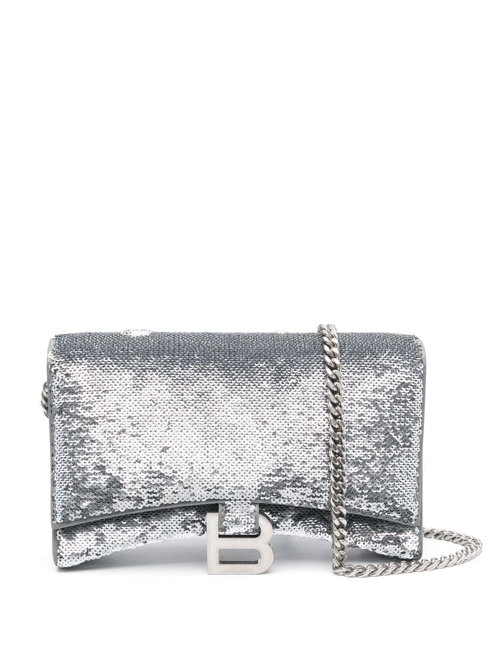 Balenciaga Hourglass sequin-detail chain wallet
