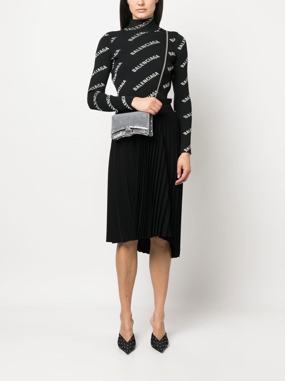 Balenciaga Hourglass sequin-detail chain wallet - Image 2