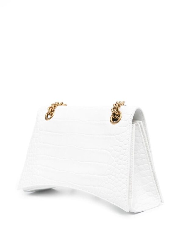 Balenciaga small Crush crocodile-embossed shoulder bag - Image 4