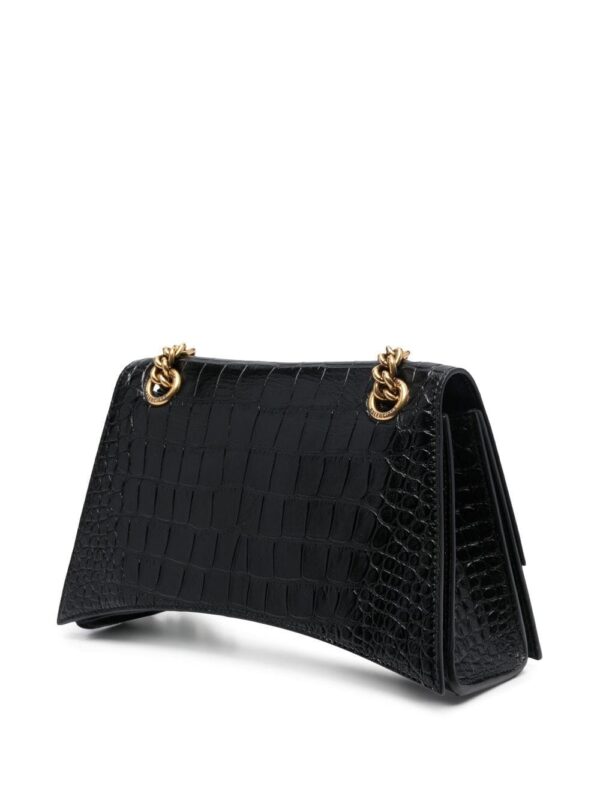 Balenciaga small Crush crocodile-embossed shoulder bag - Image 4