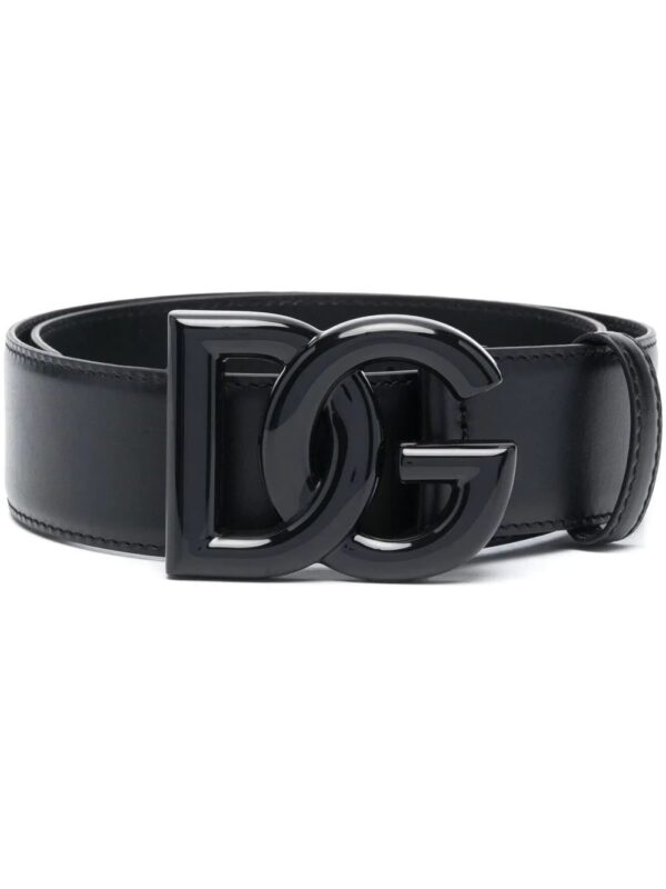 Dolce & Gabbana  logo-buckle leather belt