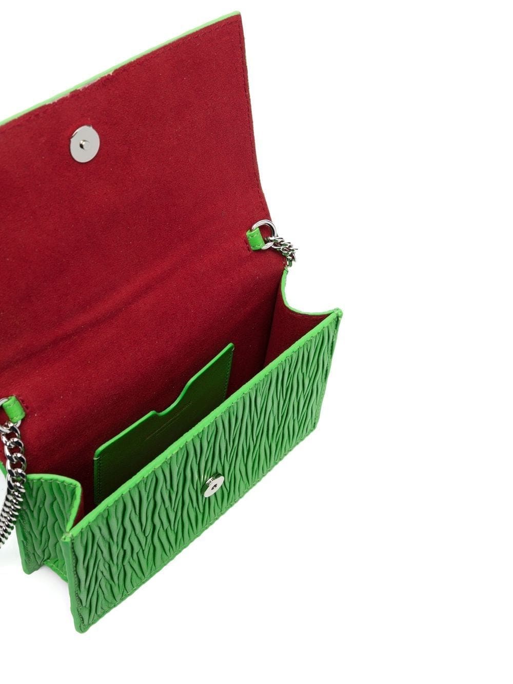 Alexander McQueen skull-stud pleated leather bag - Image 5