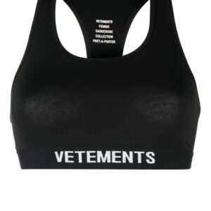 VETEMENTS stretch-design logo bra