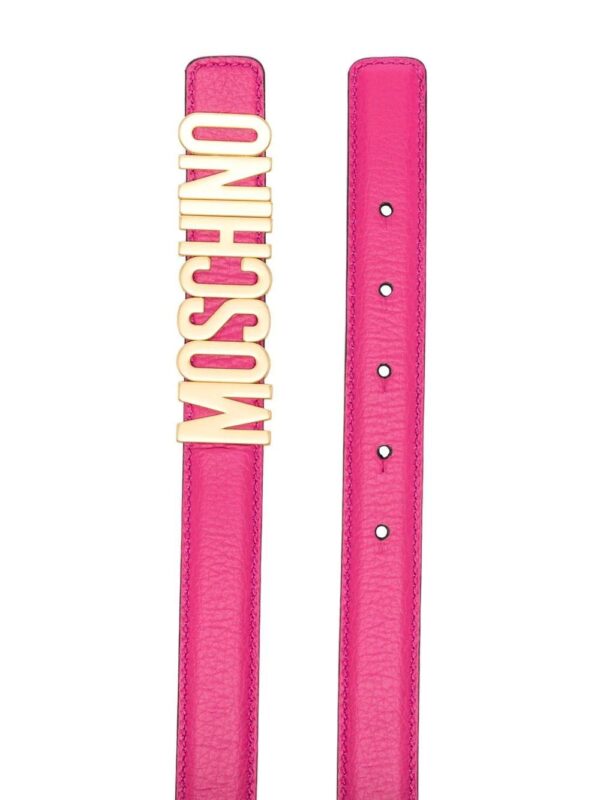 Moschino  logo-detail leather belt - Image 2