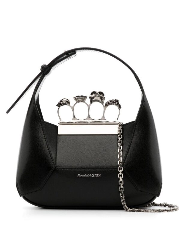 Alexander McQueen Mini Jewelled leather bag