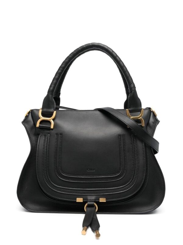 Chloé leather embossed-logo bag
