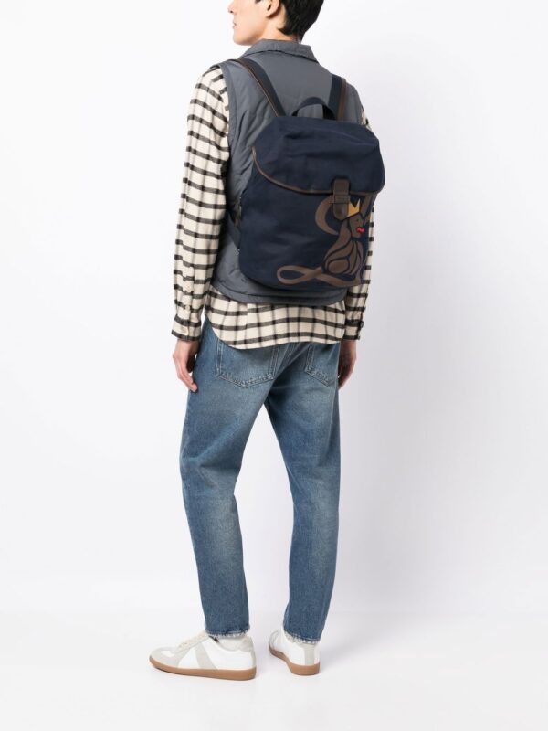 Leathersmith of London Lion-print detail backpack - Image 2