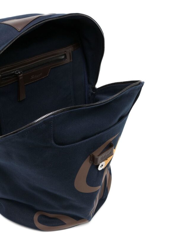 Leathersmith of London Lion-print detail backpack - Image 5