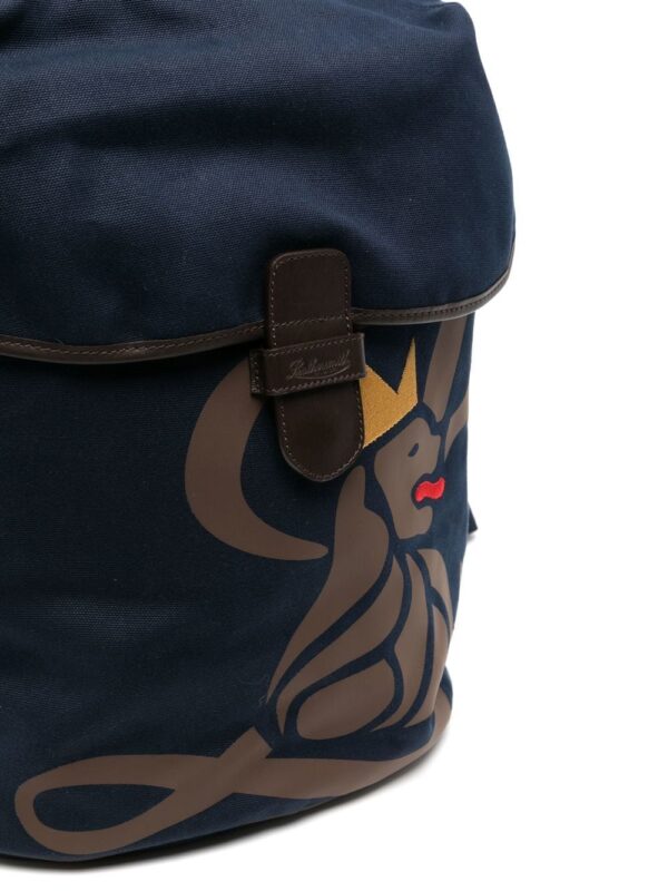 Leathersmith of London Lion-print detail backpack - Image 4