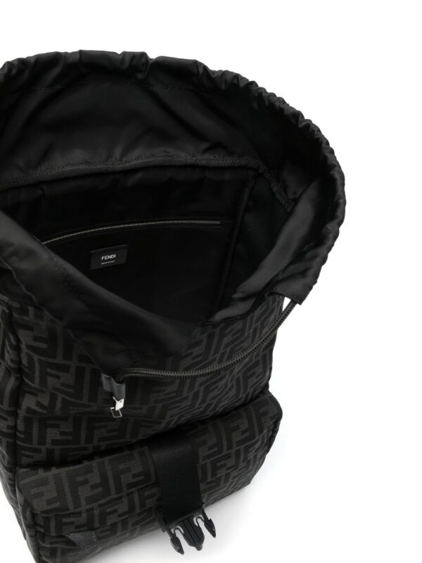 FENDI medium Fendiness jacquard FF backpack - Image 4