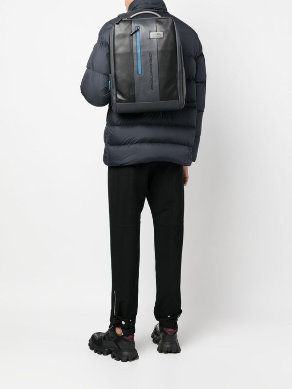 PIQUADRO leather rectangle backpack - Image 2
