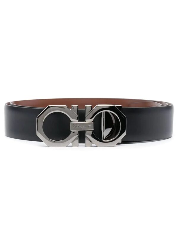 Ferragamo  Gancini-buckle leather belt