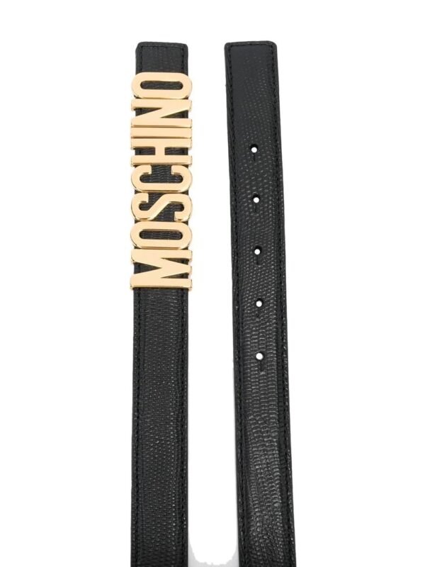 Moschino  logo letter leather belt - Image 2