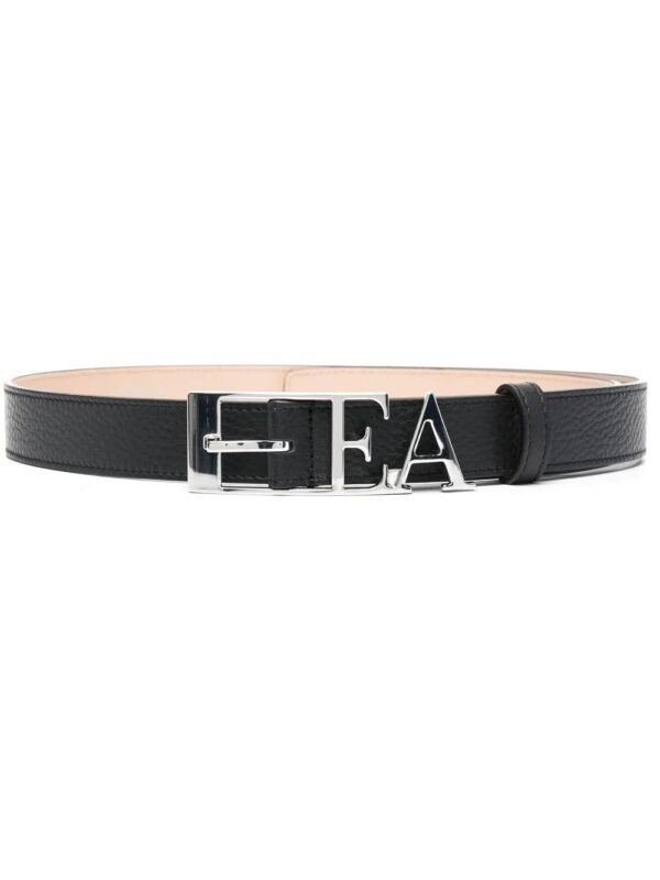 Emporio Armani  logo-buckle leather belt