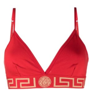 Versace logo-underband bra