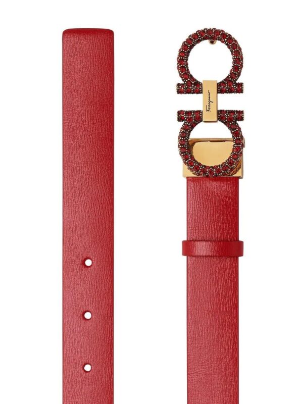 Ferragamo  crystal-embellished Gancini belt - Image 2