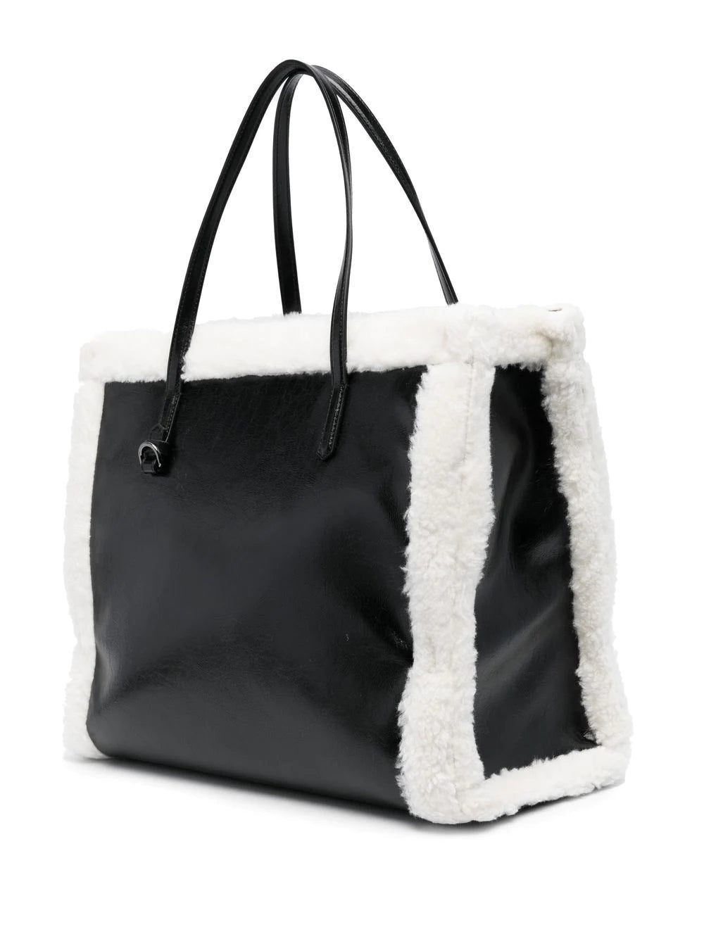 Karl Lagerfeld K/Skuare shearling-trim tote bag - Image 3