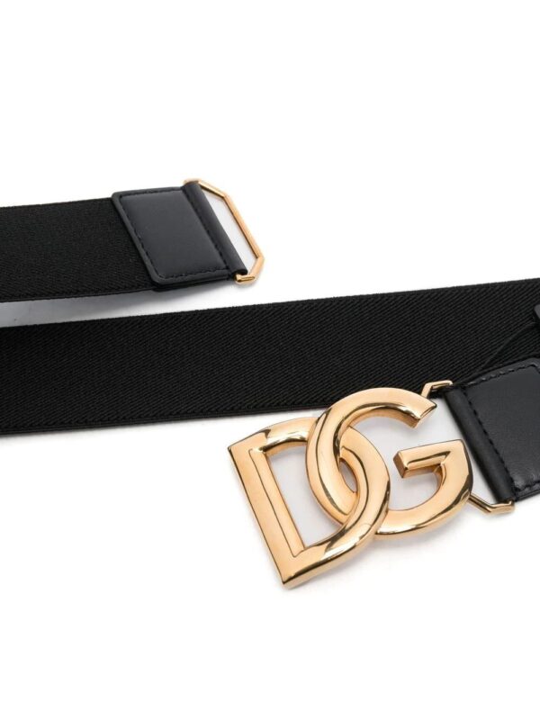 Dolce & Gabbana  logo-plaque elasticated belt - Image 2