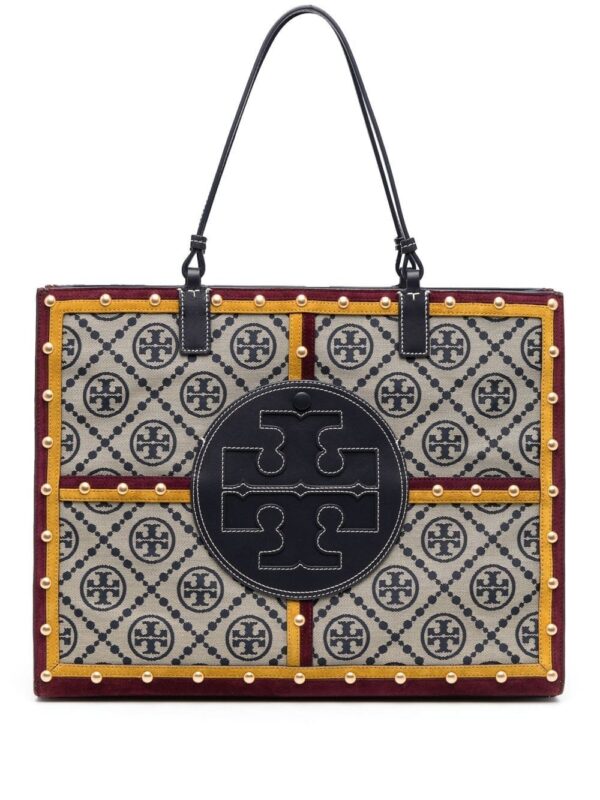 Tory Burch logo-patch tote bag