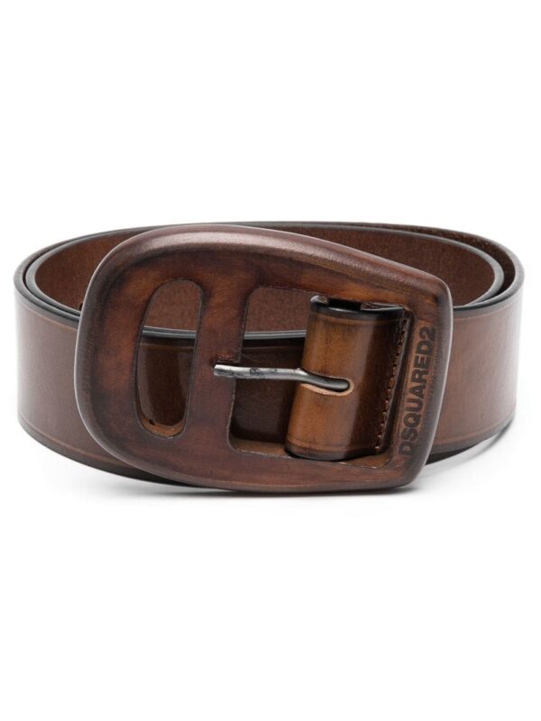 Dsquared2  logo-embossed leather belt
