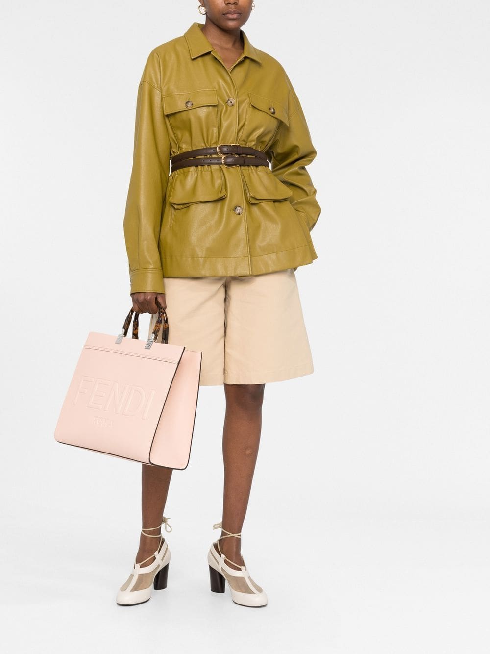 FENDI Sunshine logo-embossed tote bag - Image 2