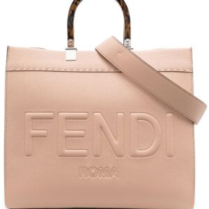FENDI Sunshine logo-embossed tote bag