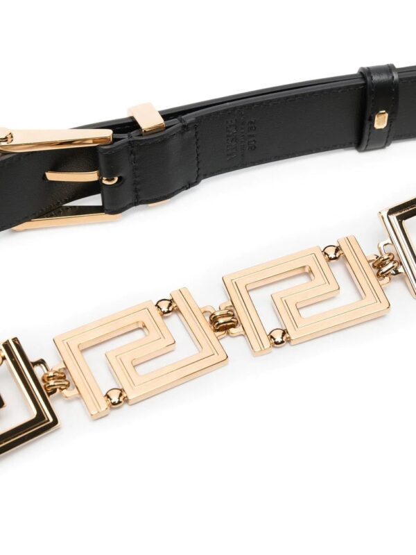 Versace  Greca-link leather belt - Image 2