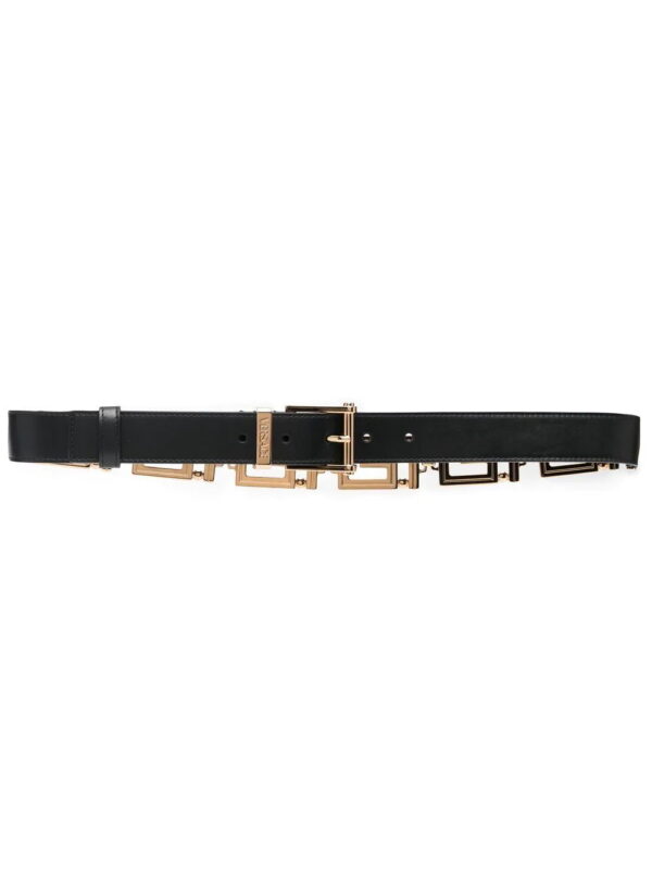 Versace  Greca-link leather belt