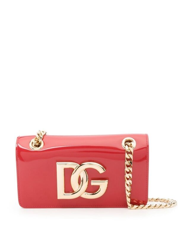 Dolce & Gabbana 3.5 polished leather phone bag