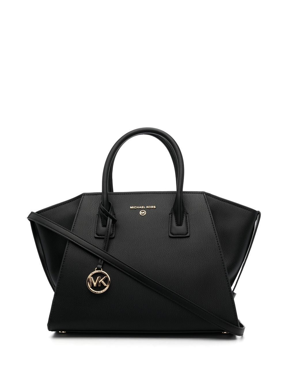 Micheal kors logo-plaque leather tote bag