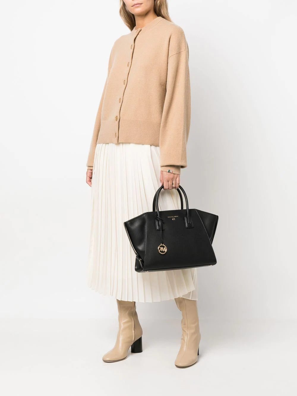 Micheal kors logo-plaque leather tote bag - Image 2