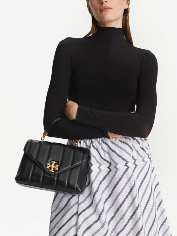 Tory Burch leather logo-plaque satchel bag - Image 2