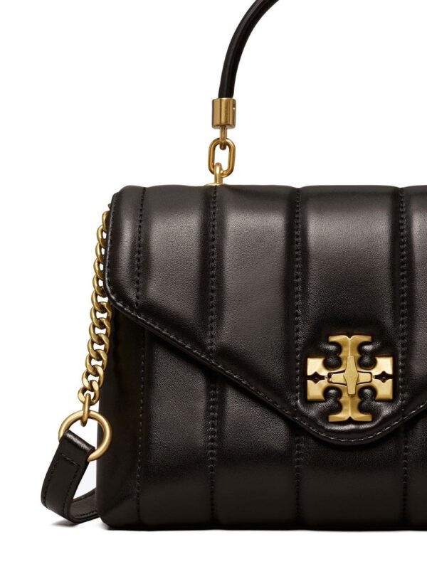Tory Burch leather logo-plaque satchel bag - Image 4