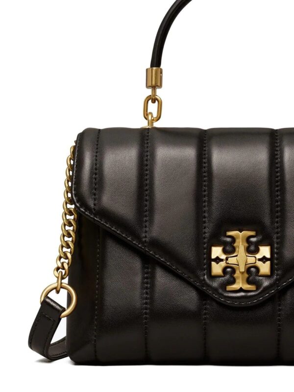 Tory Burch  leather logo-plaque satchel bag - Image 4