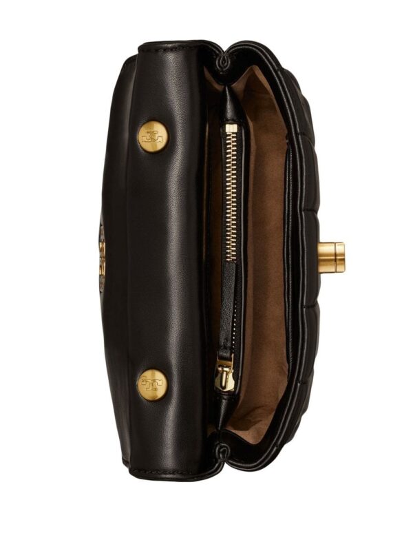 Tory Burch leather logo-plaque satchel bag - Image 5