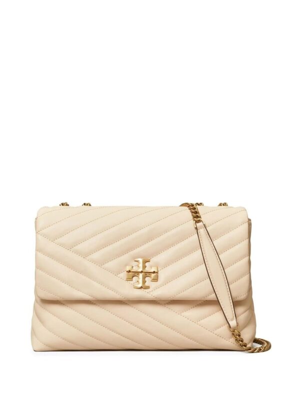 Tory Burch  leather logo-plaque bag