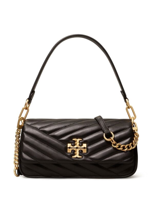 Tory Burch leather logo-plaque shoulder bag