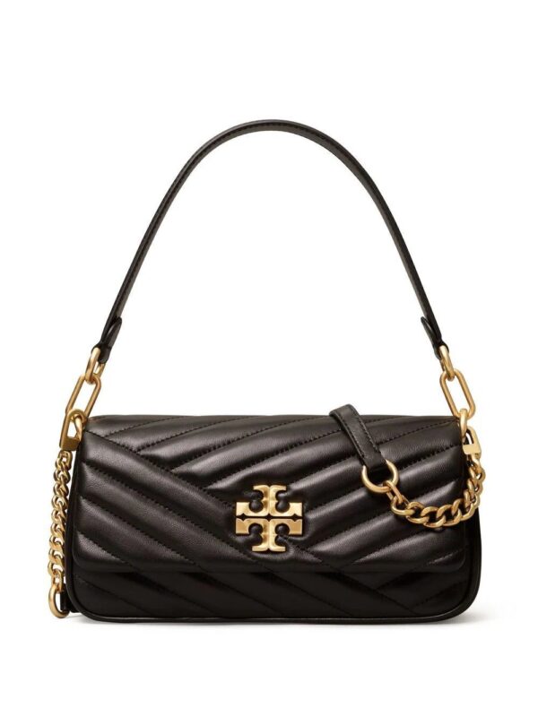 Tory Burch  leather logo-plaque shoulder bag