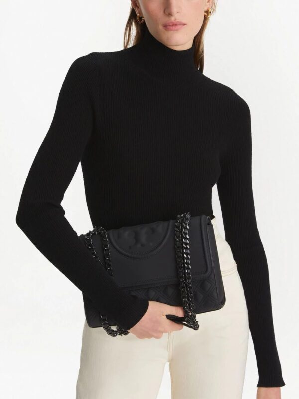 Tory Burch  leather logo-embossed shoulder bag - Image 4