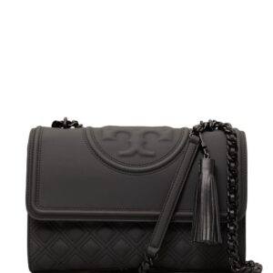 Tory Burch leather logo-embossed shoulder bag