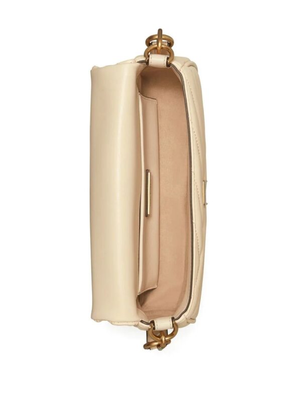 Tory Burch  quilted logo-plaque shoulder bag - Image 4