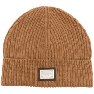 Dolce & Gabbana logo-plaque detail beanie