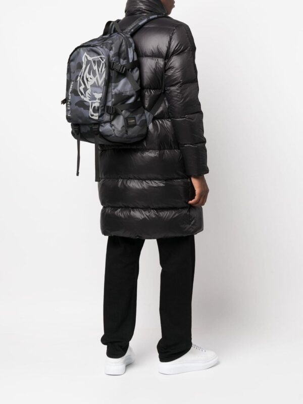 Plein Sport logo-print camouflage backpack - Image 2