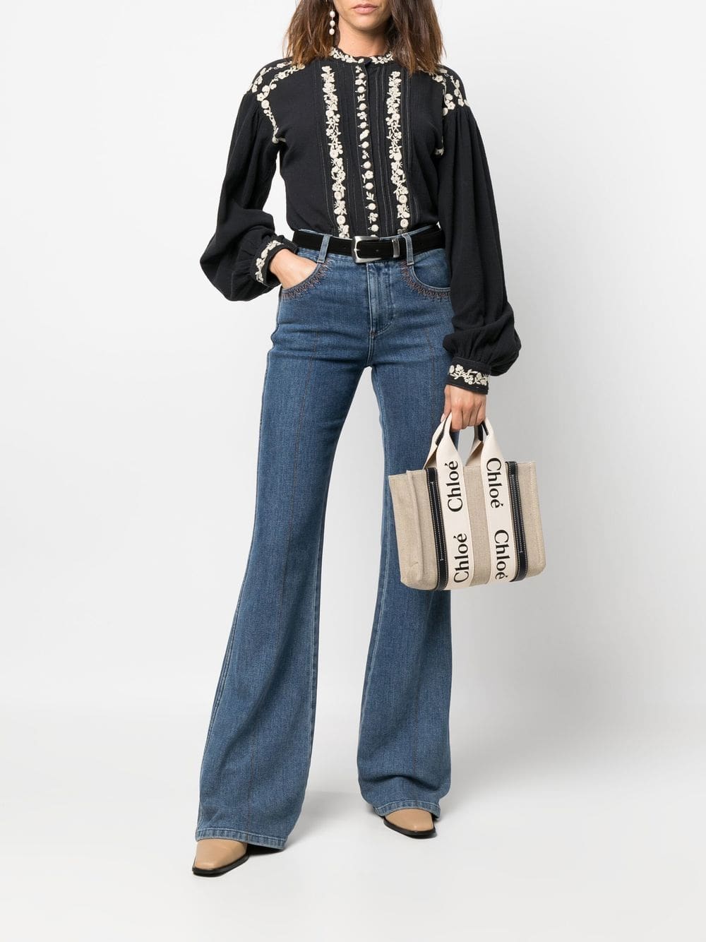 Chloé Woody logo-strap tote bag - Image 2