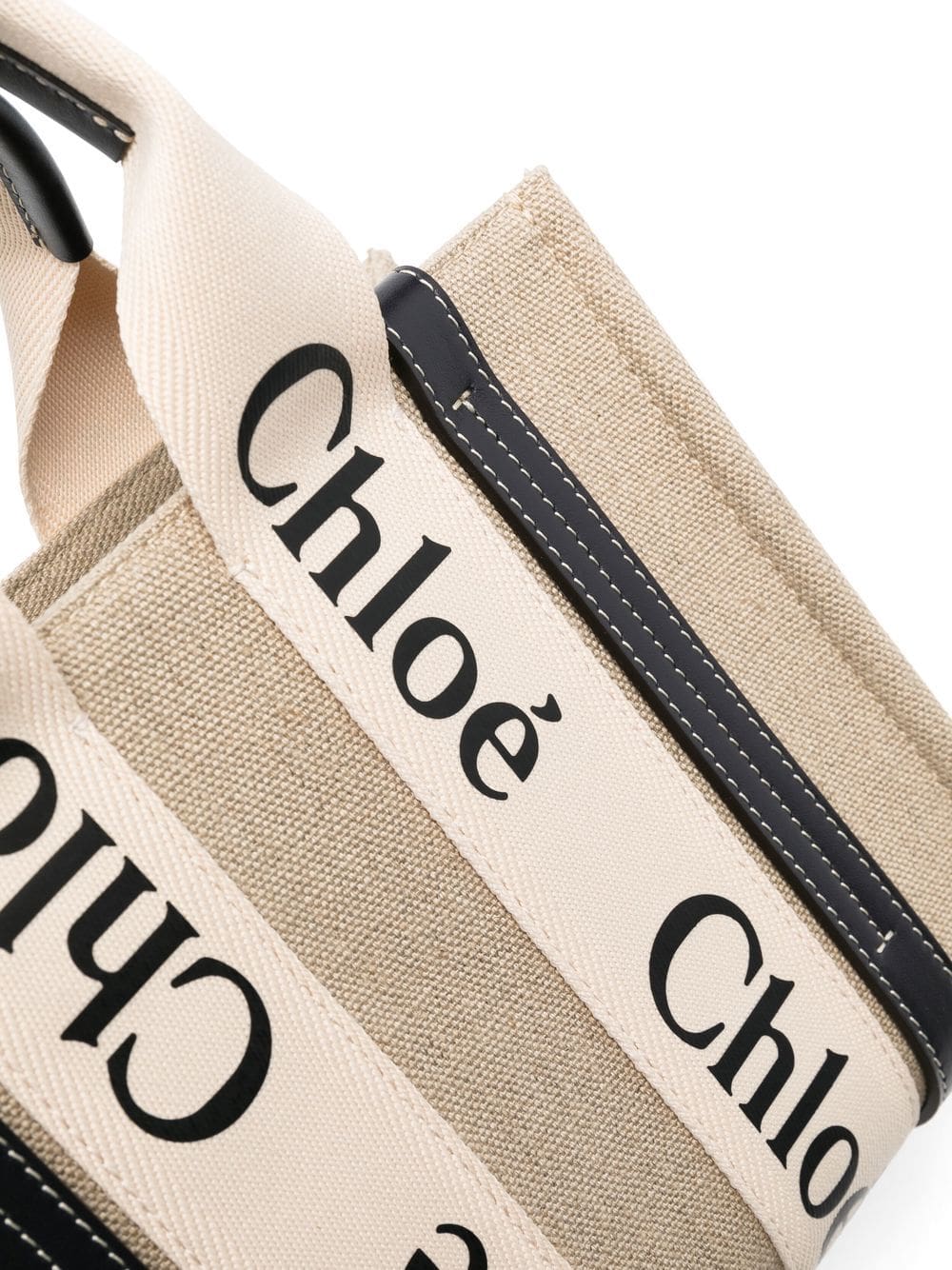 Chloé Woody logo-strap tote bag - Image 4