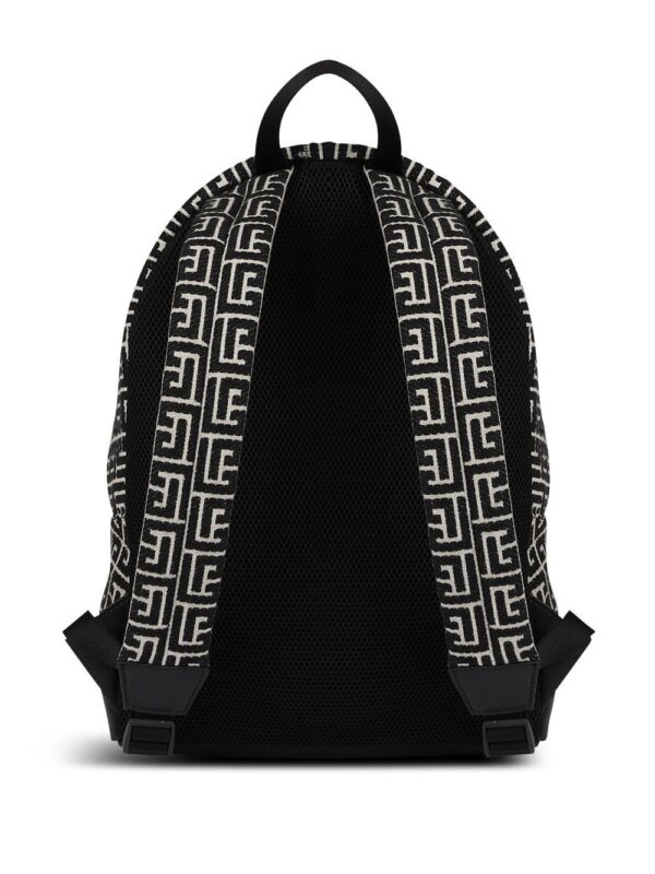 Balmain all-over logo-pattern backpack - Image 2