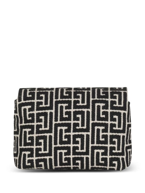 Balmain 1945 Soft jacquard monogram shoulder bag - Image 3