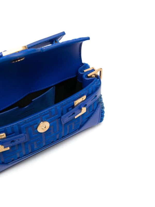 Balmain  monogram fringed shoulder bag - Image 4